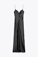 SATIN LONG DRESS