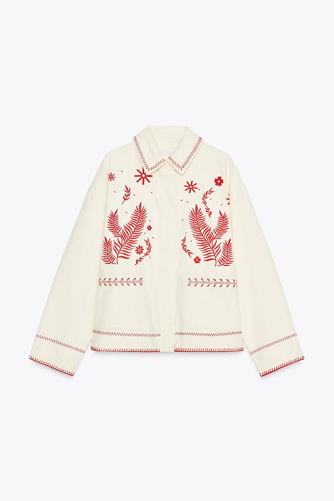 ZW COLLECTION EMBROIDERED OVERSHIRT