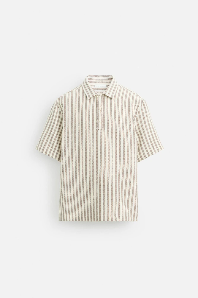 TEXTURED POLO SHIRT