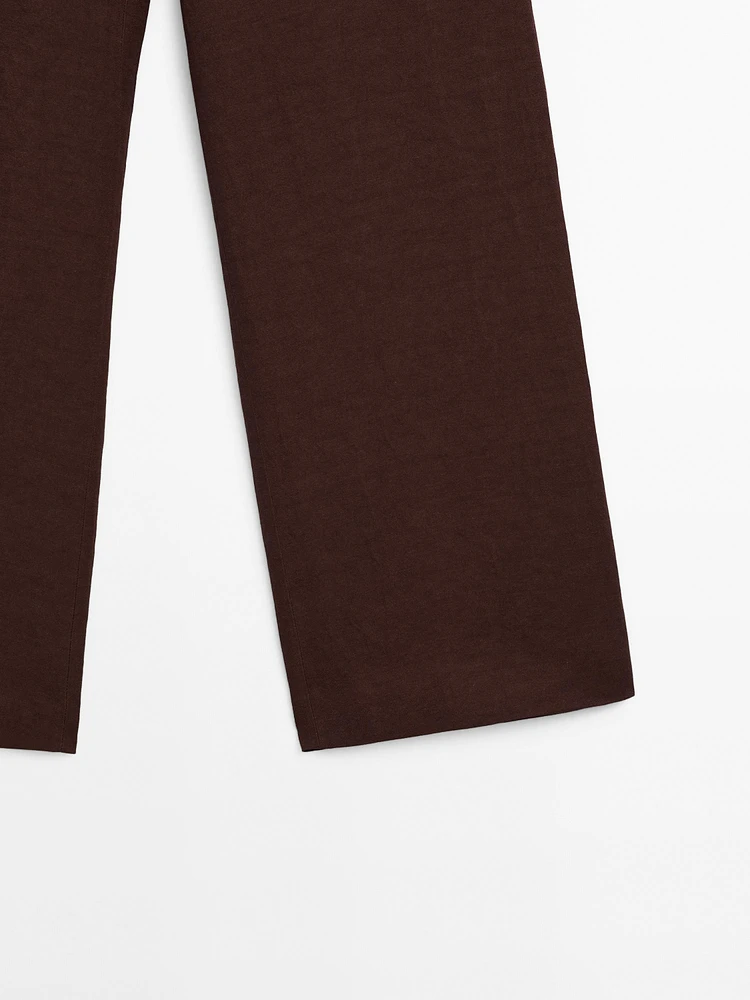 Pantalon de costume fluide en lin - Limited Edition