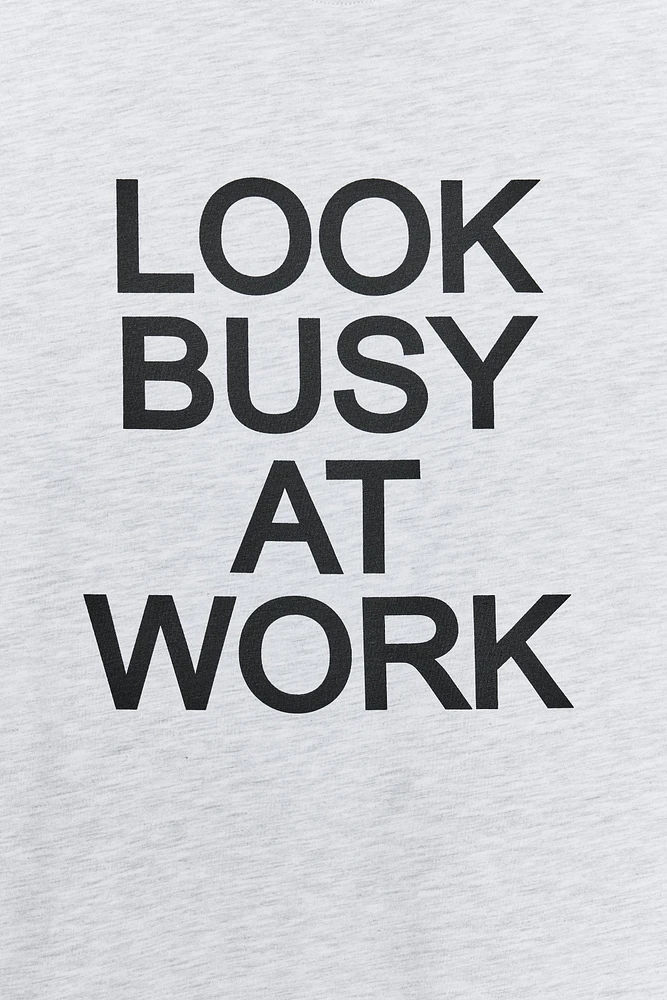 OVERSIZE TEXT T-SHIRT