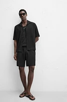 STRIPED JACQUARD SHORTS