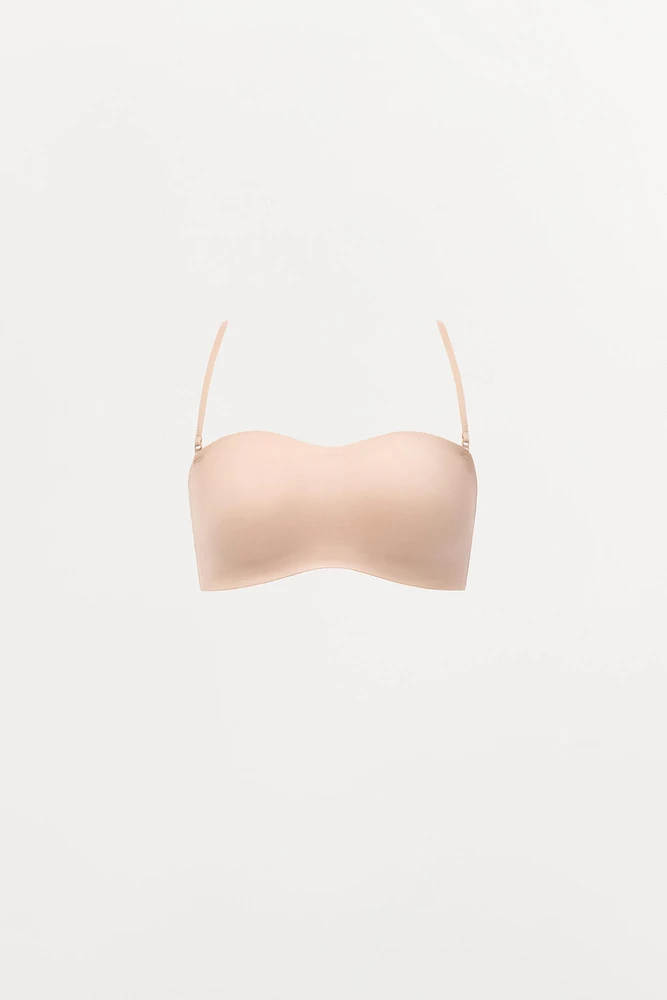 STRAPPY BANDEAU BRA WITH POLYAMIDE