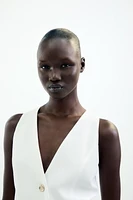 ROBE COURTE EN MATIÈRES VARIÉES