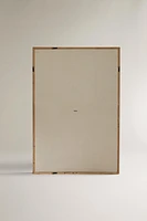 LARGE ELM WOOD MIRROR