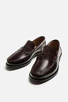 LEATHER PENNY LOAFERS