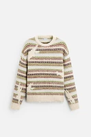 STRIPED JACQUARD SWEATER