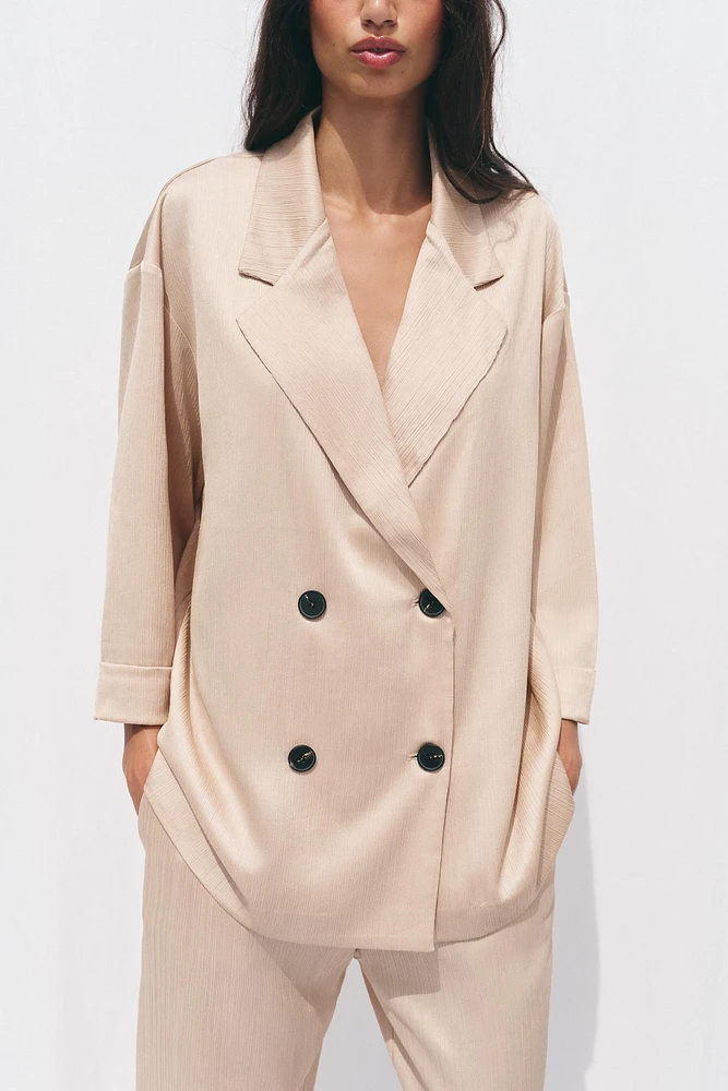 BLAZER EFFET PLISSÉ