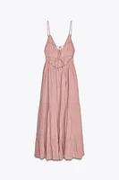 GAUZE MIDI DRESS