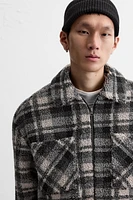 FLEECE PLAID OVERSHIRT