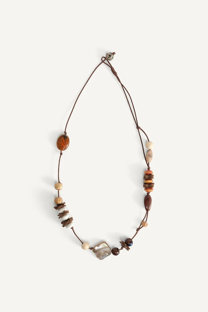 LIMITED EDITION BEADED CORD NECKLACE