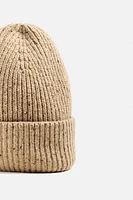 TEXTURED KNIT FLECKED HAT