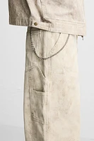 PANTALON DE CHARPENTIER À IMPRIMÉ ABSTRAIT