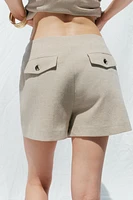 BERMUDA TAILLE HAUTE NERVURE