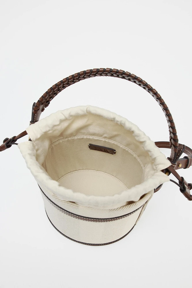 BUCKET CANVAS RAYURES