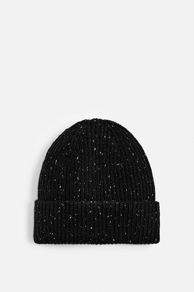 TEXTURED KNIT FLECKED HAT