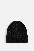 TEXTURED KNIT FLECKED HAT