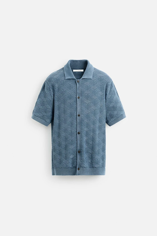 CHEMISE EN MAILLE LOSANGES