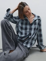 Flowing check shirt