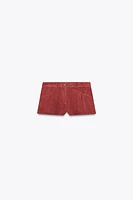 ZW COLLECTION LIMITED EDITION 100% LEATHER SHORTS