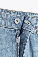 JEAN TRF COUPE AMPLE TAILLE MI-HAUTE