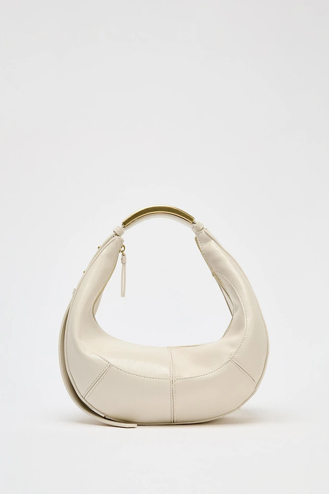 SAC OVALE ANSE MÉTALLIQUE