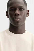 T-SHIRT EN MAILLE PERLÉE