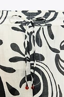 PANTALON IMPRIMÉ RAMIE ZW COLLECTION