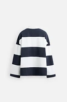 PRINTED STRIPED POLO SHIRT