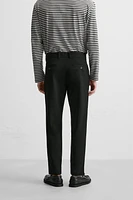 TEXTURED STRETCH PANTS