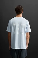 T-SHIRT PERFORÉ IMPRIMÉ
