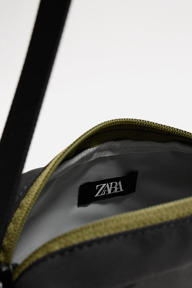 CONTRAST TECHNICAL CROSSBODY BAG