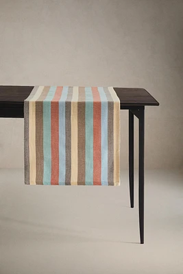 CHEMIN DE TABLE BANDES COLORÉES