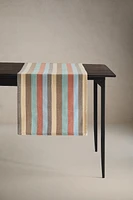 CHEMIN DE TABLE BANDES COLORÉES