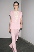 TOP EN MAILLE MANCHES AMPLES