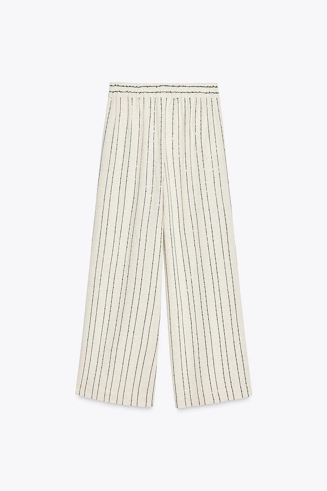 SEQUIN STRIPE PANTS