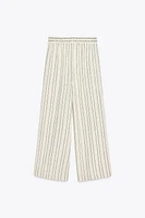 SEQUIN STRIPE PANTS