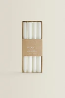 LOT BOUGIES LONGUES DÉCORATIVES CYLINDRE (LOT DE