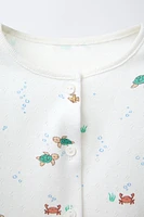 LOT BODY ET GILET POINTELLE MER