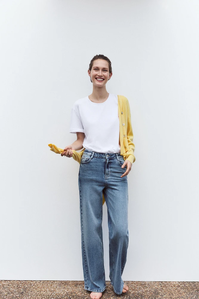 Z1975 HIGH RISE WIDE LEG LONG LENGTH JEANS
