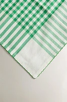 SET OF DYED COTTON CHECK NAPKINS (SET OF 2)