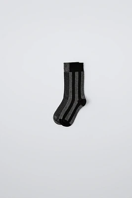 TWO-PACK OF SHIMMER SOCKS