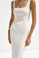 ROBE DÉCOLLETÉ CARRÉ STRETCH