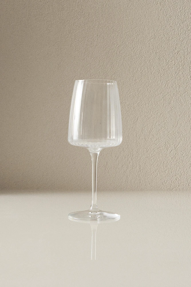 VERRE À VIN RECYCLABLE LIGNES