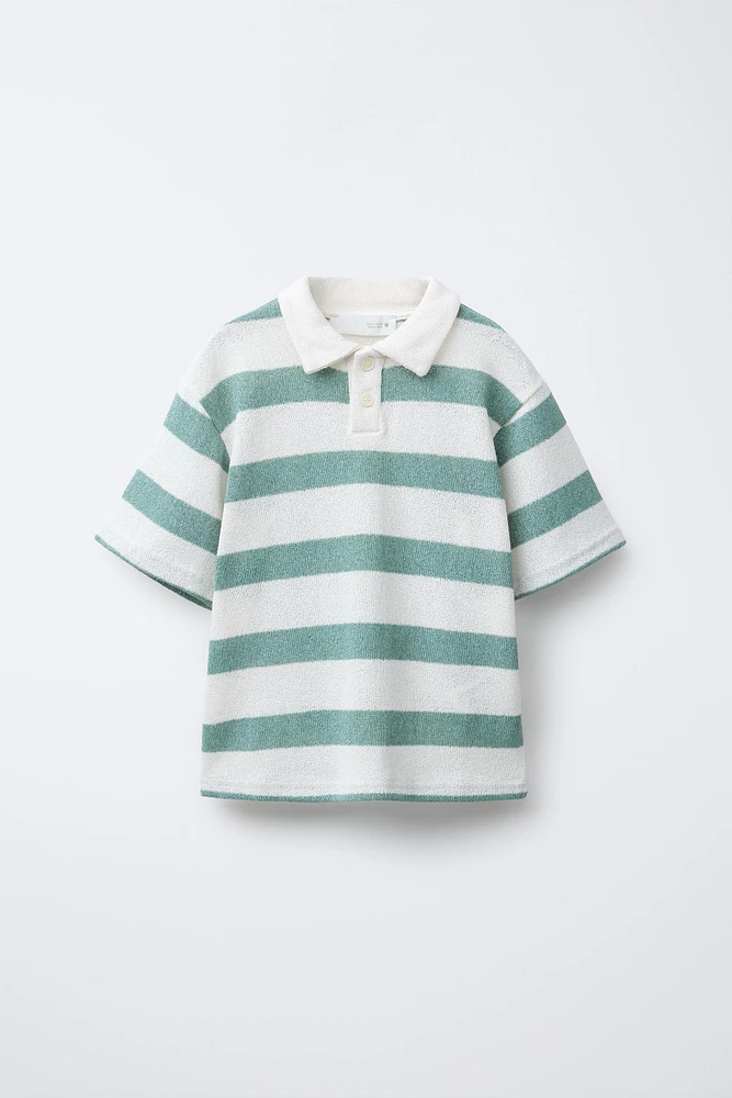 POLO EN MAILLE RAYURES