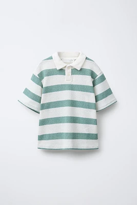 POLO EN MAILLE RAYURES
