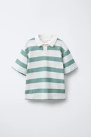 POLO EN MAILLE RAYURES