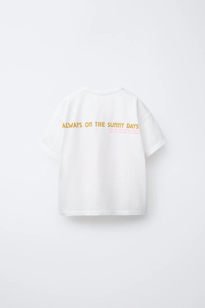 T-SHIRT IMPRIMÉ COUCHER DE SOLEIL