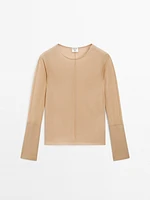 Pull à coutures marquées en coton mélangé - Studio