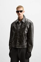 FAUX LEATHER JACKET